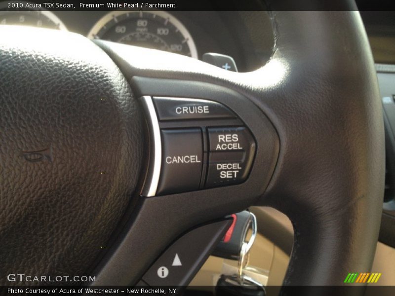 Premium White Pearl / Parchment 2010 Acura TSX Sedan