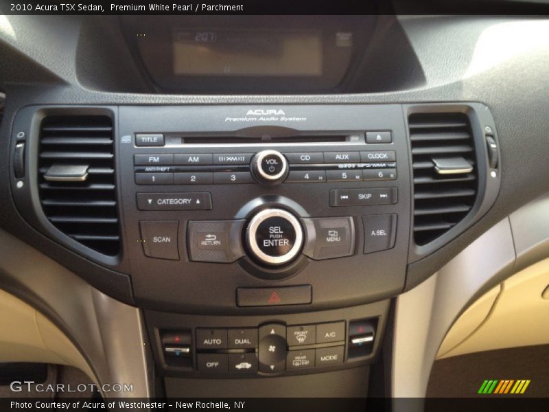 Premium White Pearl / Parchment 2010 Acura TSX Sedan