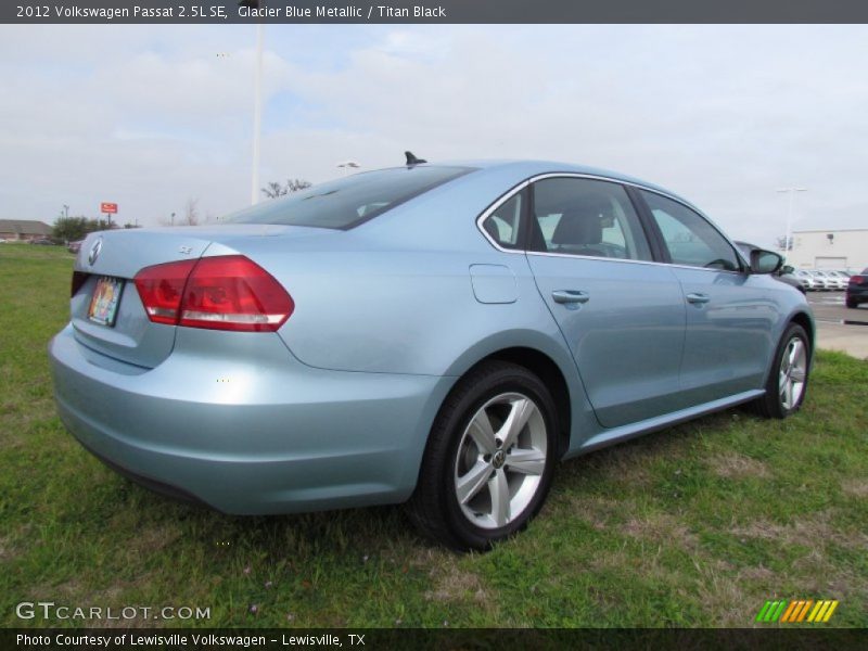 Glacier Blue Metallic / Titan Black 2012 Volkswagen Passat 2.5L SE