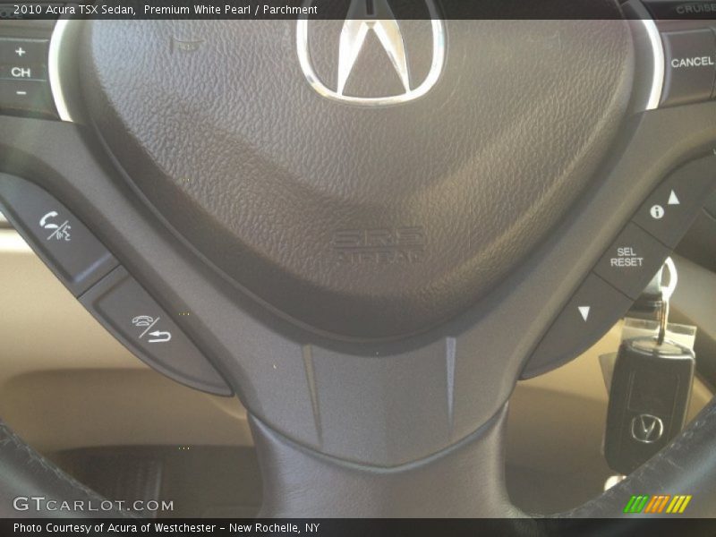Premium White Pearl / Parchment 2010 Acura TSX Sedan