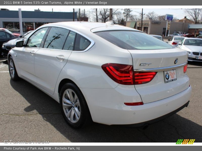 Alpine White / Venetian Beige 2011 BMW 5 Series 535i Gran Turismo