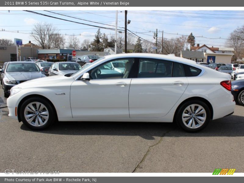 Alpine White / Venetian Beige 2011 BMW 5 Series 535i Gran Turismo