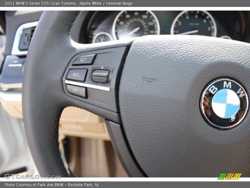 Alpine White / Venetian Beige 2011 BMW 5 Series 535i Gran Turismo