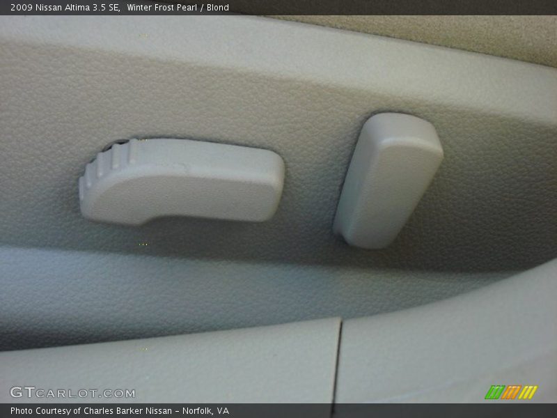 Winter Frost Pearl / Blond 2009 Nissan Altima 3.5 SE