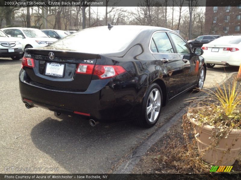 Crystal Black Pearl / Parchment 2009 Acura TSX Sedan