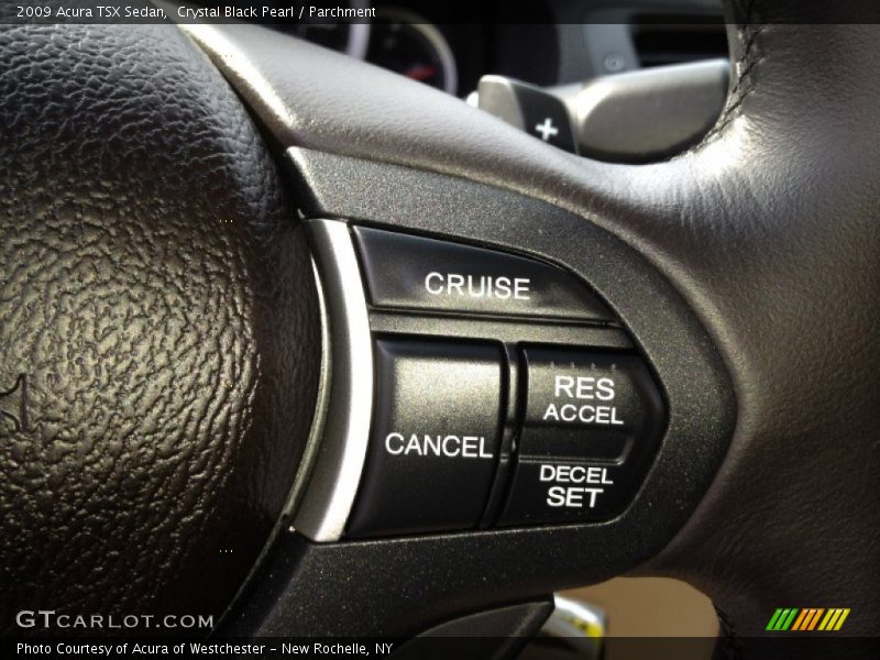Crystal Black Pearl / Parchment 2009 Acura TSX Sedan