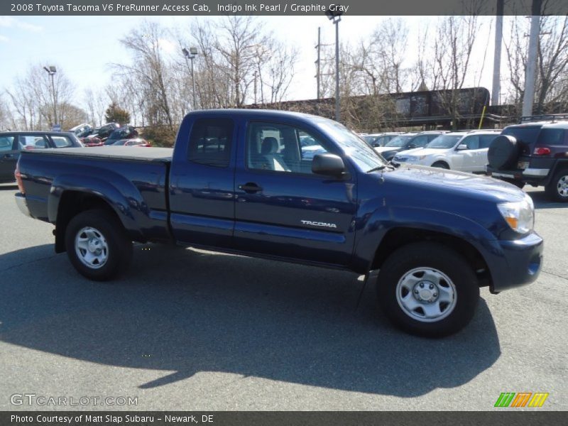 Indigo Ink Pearl / Graphite Gray 2008 Toyota Tacoma V6 PreRunner Access Cab