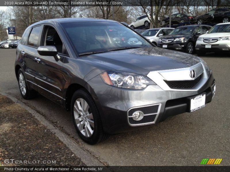 Polished Metal Metallic / Ebony 2010 Acura RDX SH-AWD Technology