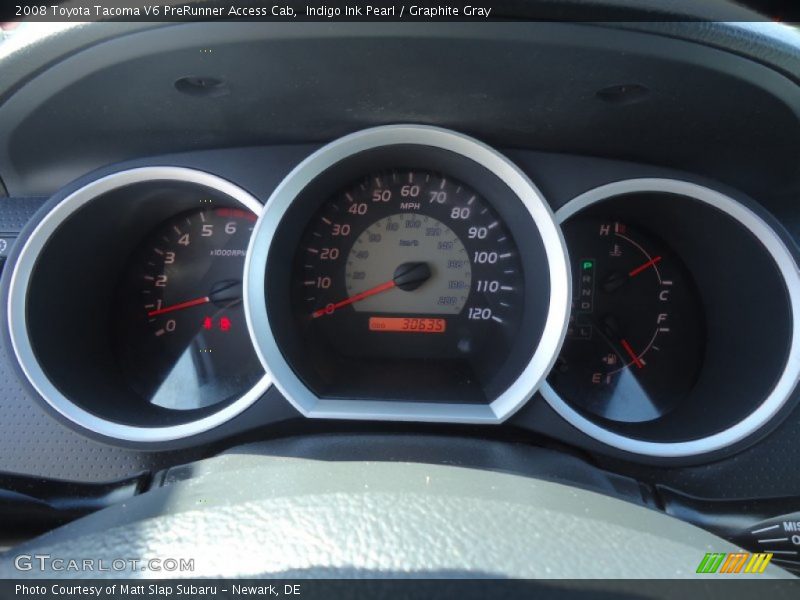 Indigo Ink Pearl / Graphite Gray 2008 Toyota Tacoma V6 PreRunner Access Cab