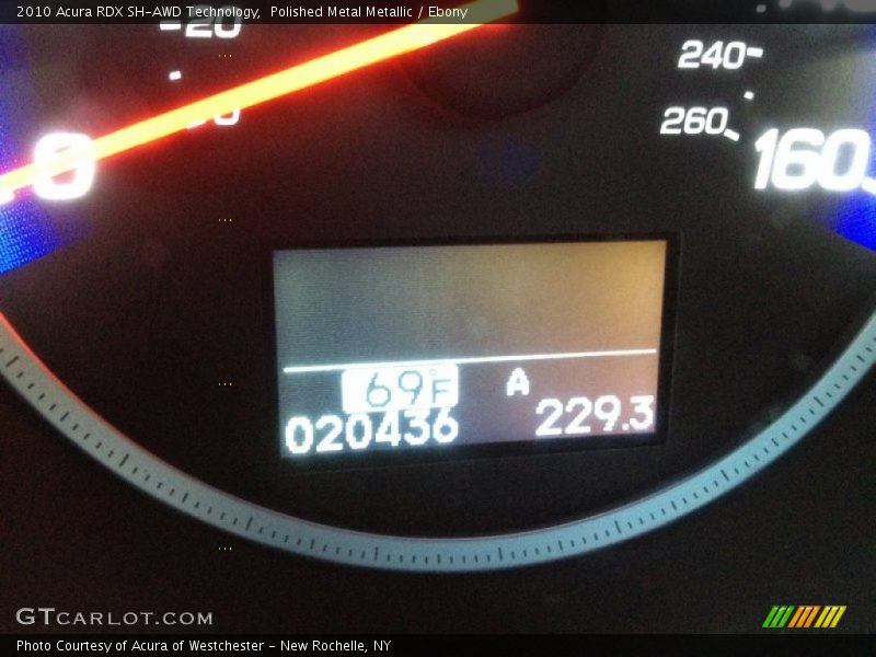 Polished Metal Metallic / Ebony 2010 Acura RDX SH-AWD Technology