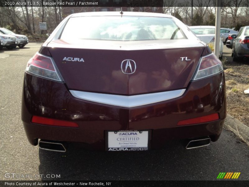 Basque Red Pearl / Parchment 2010 Acura TL 3.5