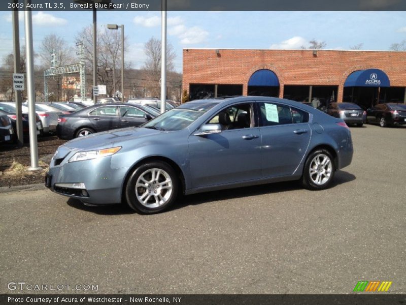 Borealis Blue Pearl / Ebony 2009 Acura TL 3.5