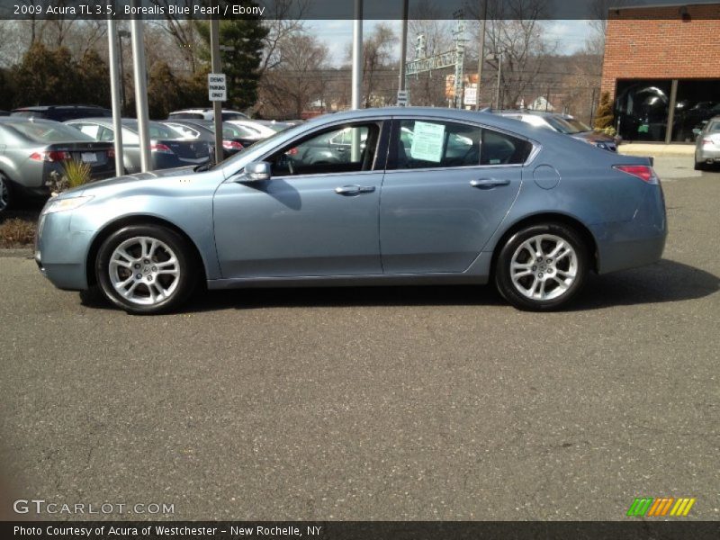 Borealis Blue Pearl / Ebony 2009 Acura TL 3.5