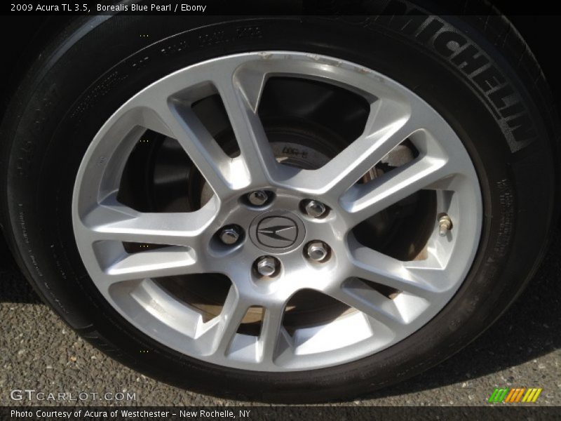 Borealis Blue Pearl / Ebony 2009 Acura TL 3.5