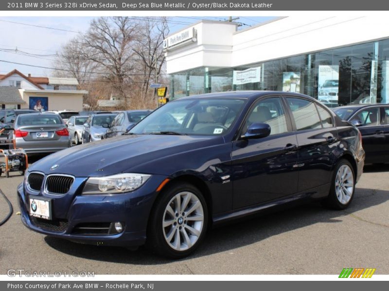 Deep Sea Blue Metallic / Oyster/Black Dakota Leather 2011 BMW 3 Series 328i xDrive Sedan