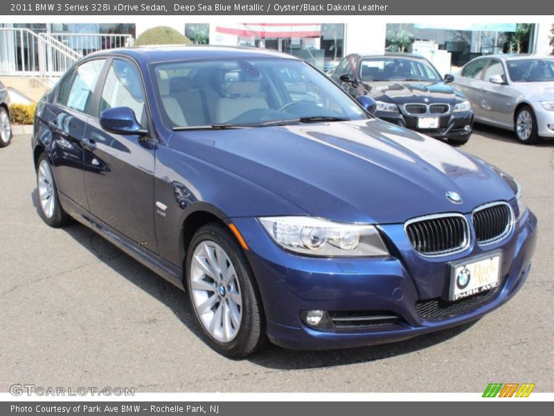 Deep Sea Blue Metallic / Oyster/Black Dakota Leather 2011 BMW 3 Series 328i xDrive Sedan