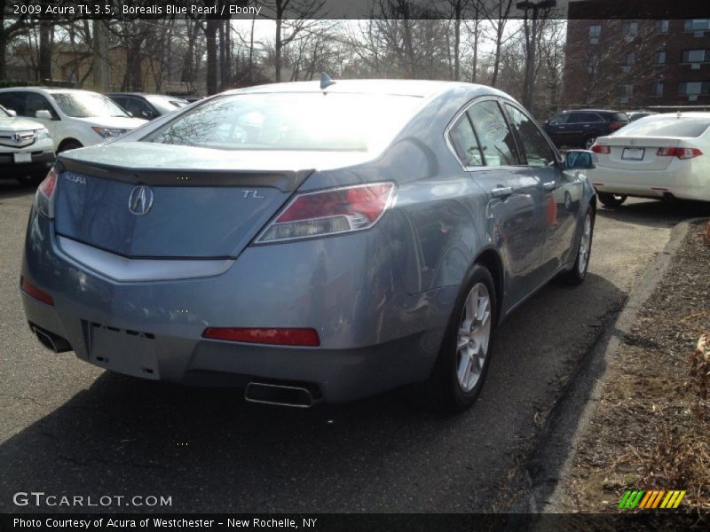 Borealis Blue Pearl / Ebony 2009 Acura TL 3.5