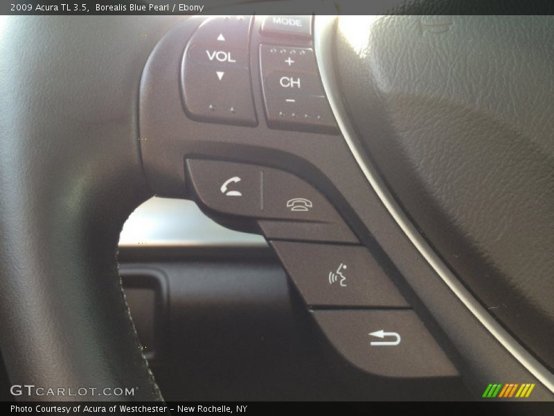 Borealis Blue Pearl / Ebony 2009 Acura TL 3.5