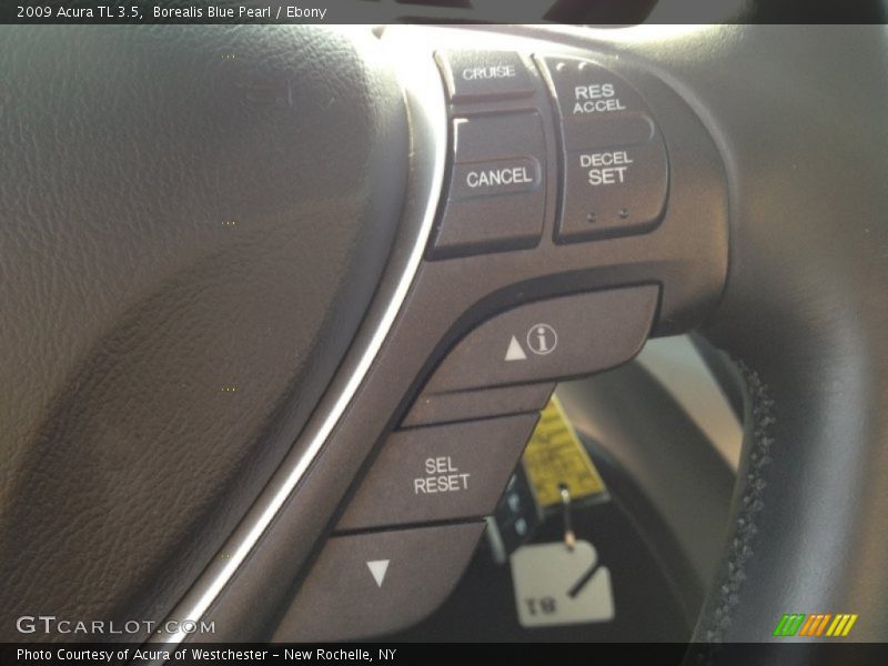 Borealis Blue Pearl / Ebony 2009 Acura TL 3.5