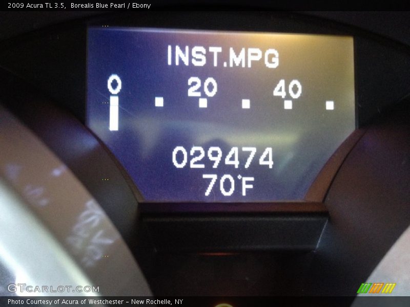 Borealis Blue Pearl / Ebony 2009 Acura TL 3.5