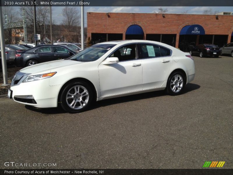 White Diamond Pearl / Ebony 2010 Acura TL 3.5