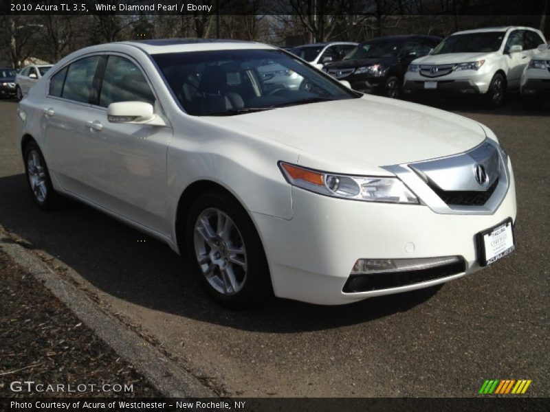White Diamond Pearl / Ebony 2010 Acura TL 3.5