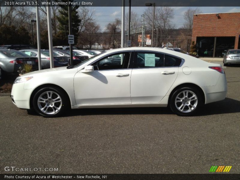 White Diamond Pearl / Ebony 2010 Acura TL 3.5