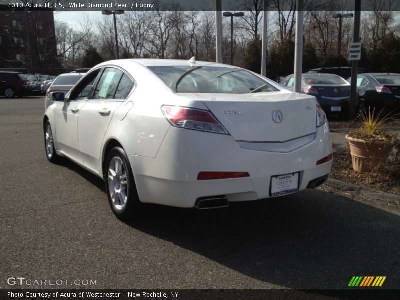 White Diamond Pearl / Ebony 2010 Acura TL 3.5