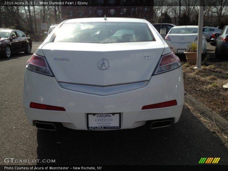 White Diamond Pearl / Ebony 2010 Acura TL 3.5