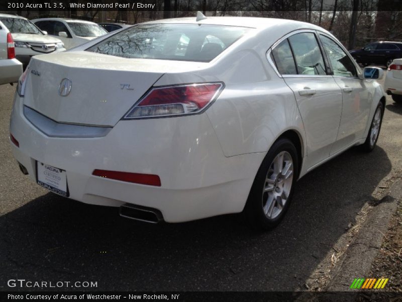 White Diamond Pearl / Ebony 2010 Acura TL 3.5