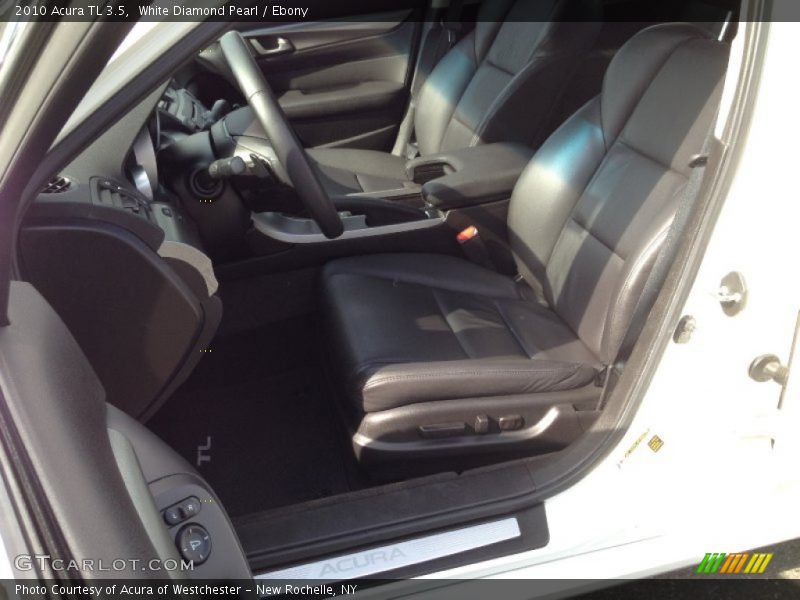 White Diamond Pearl / Ebony 2010 Acura TL 3.5