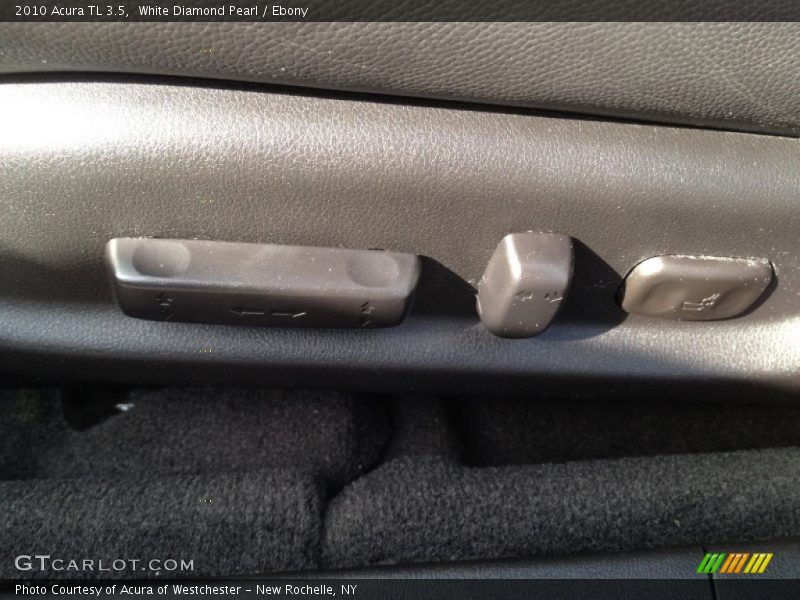 White Diamond Pearl / Ebony 2010 Acura TL 3.5