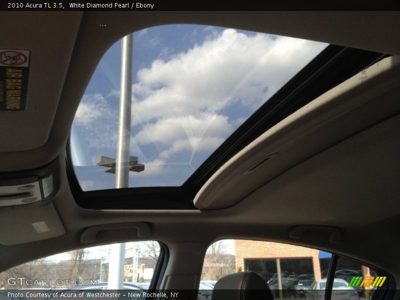 White Diamond Pearl / Ebony 2010 Acura TL 3.5