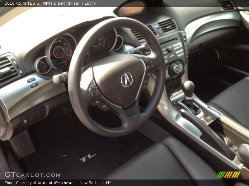 White Diamond Pearl / Ebony 2010 Acura TL 3.5