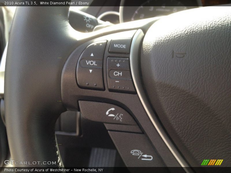 White Diamond Pearl / Ebony 2010 Acura TL 3.5