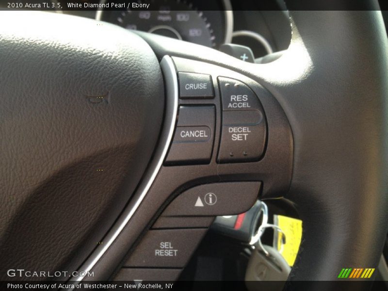 White Diamond Pearl / Ebony 2010 Acura TL 3.5