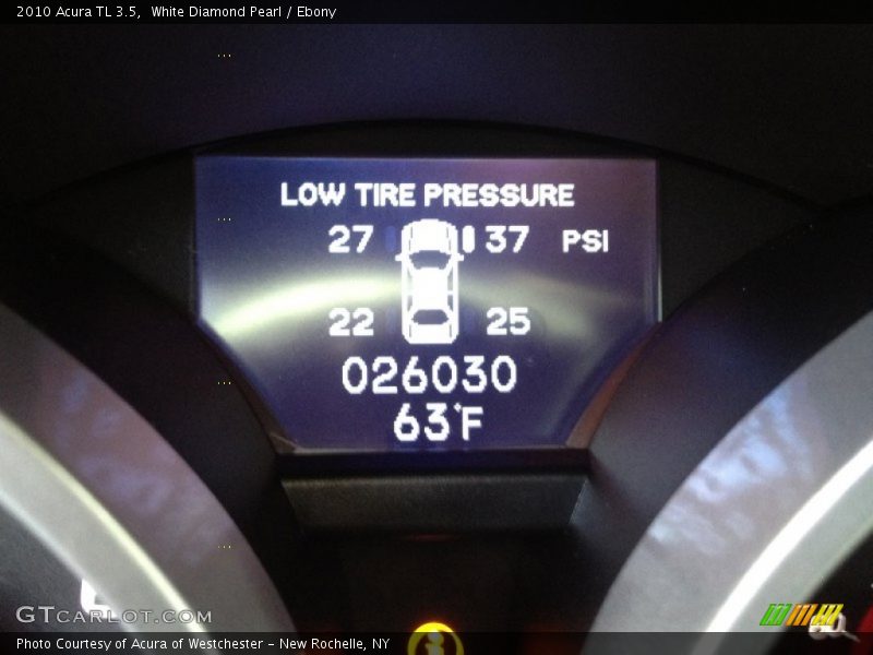 White Diamond Pearl / Ebony 2010 Acura TL 3.5