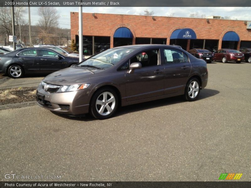 Urban Titanium Metallic / Black 2009 Honda Civic LX-S Sedan