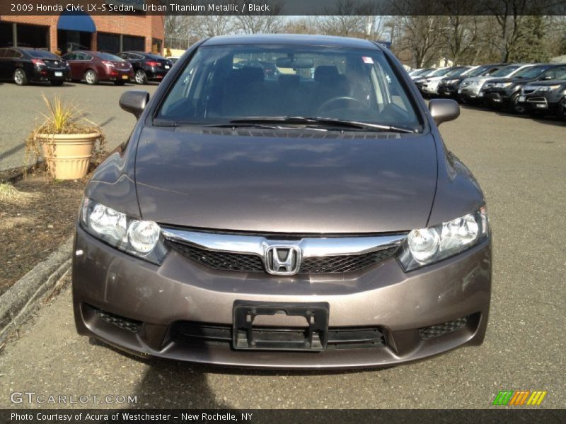 Urban Titanium Metallic / Black 2009 Honda Civic LX-S Sedan