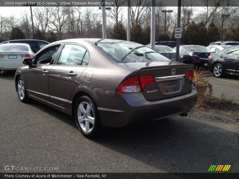 Urban Titanium Metallic / Black 2009 Honda Civic LX-S Sedan