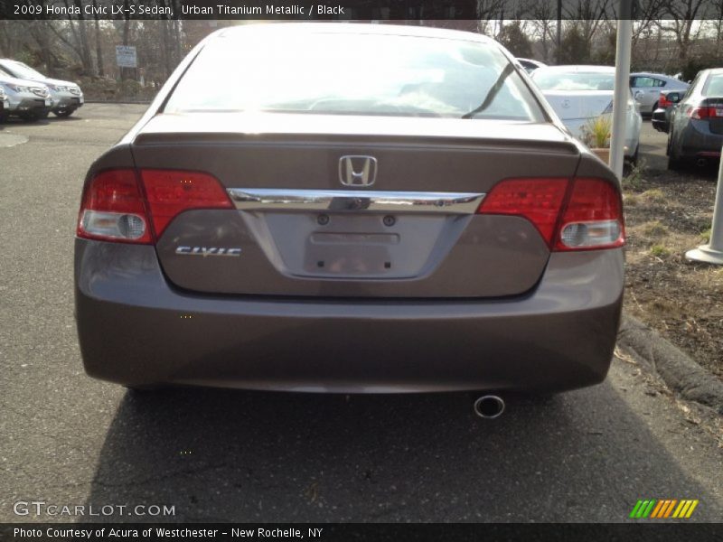 Urban Titanium Metallic / Black 2009 Honda Civic LX-S Sedan