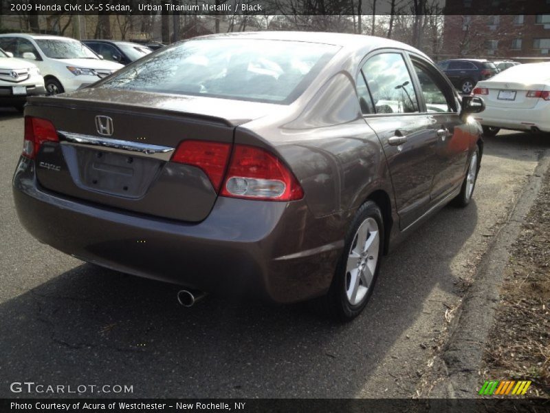 Urban Titanium Metallic / Black 2009 Honda Civic LX-S Sedan