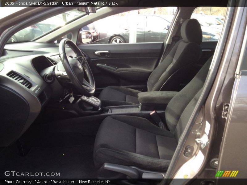 Urban Titanium Metallic / Black 2009 Honda Civic LX-S Sedan