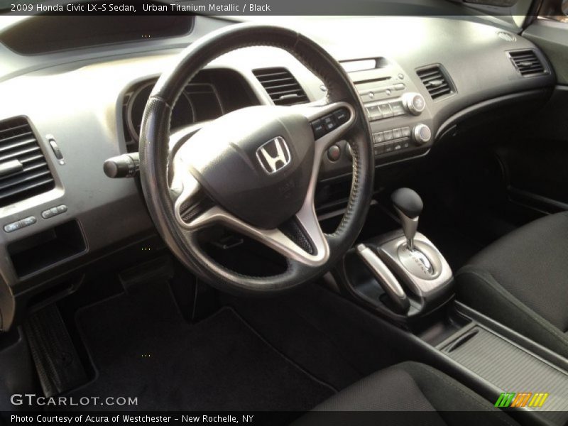 Urban Titanium Metallic / Black 2009 Honda Civic LX-S Sedan