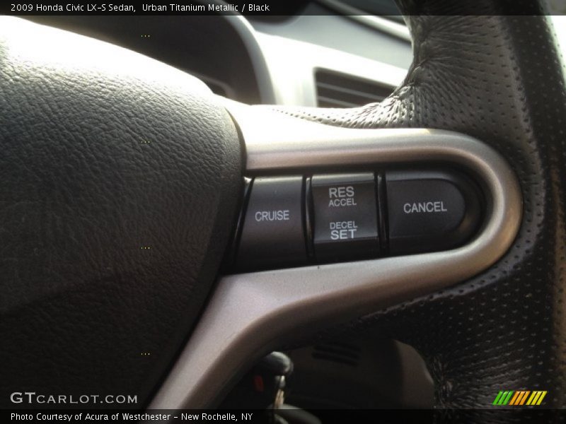 Urban Titanium Metallic / Black 2009 Honda Civic LX-S Sedan