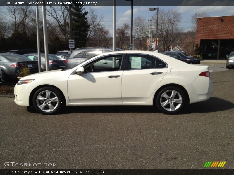 Premium White Pearl / Ebony 2009 Acura TSX Sedan