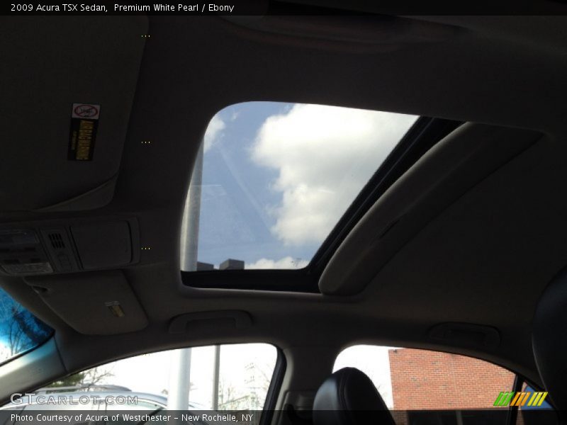 Premium White Pearl / Ebony 2009 Acura TSX Sedan