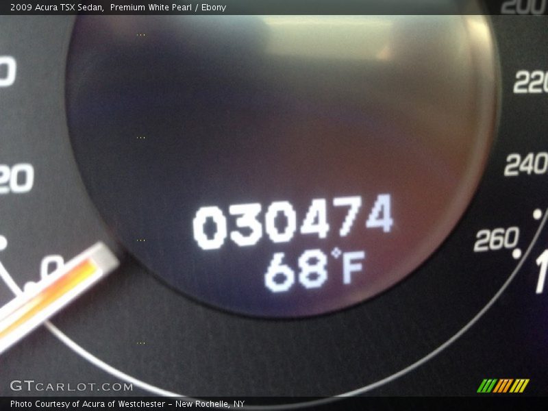 Premium White Pearl / Ebony 2009 Acura TSX Sedan