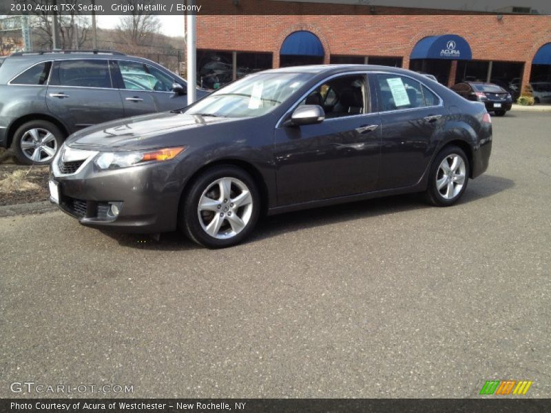 Grigio Metallic / Ebony 2010 Acura TSX Sedan