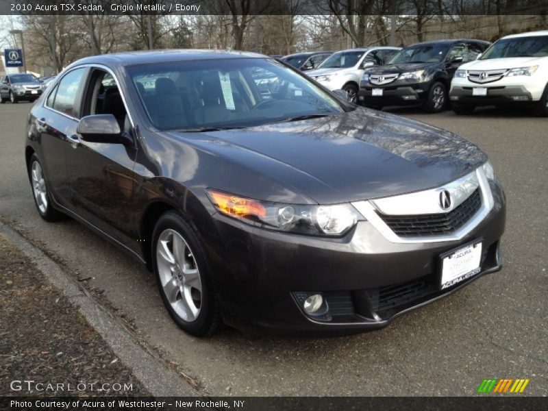 Grigio Metallic / Ebony 2010 Acura TSX Sedan